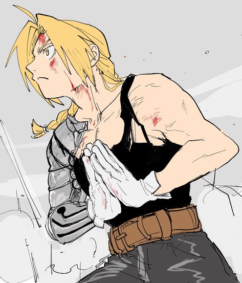 Fullmetal Alchemist Edward, Clown Paintings, Full Metal Alchemist, Alphonse Elric, Final Fantasy Artwork, Edward Elric, Fullmetal Alchemist Brotherhood, Fullmetal Alchemist, Handsome Anime Guys