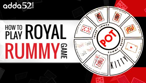 Royal rummy is a rummy variant which combines interesting aspects of poker and rummy. Know more on this game at blog.adda52.com. How To Play Rummy, Rummy Rules, Rummy Game, Poker Hands, Game Rules, Poker Chips, Simple Game, Poker, Card Games