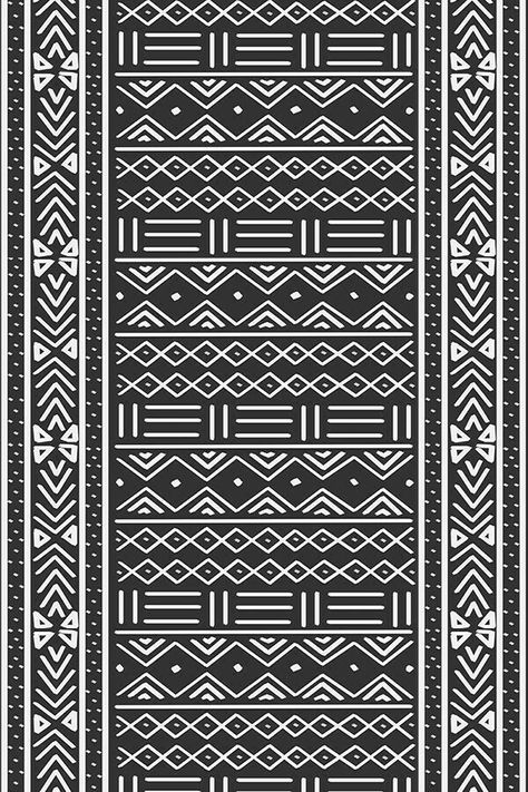 Mudcloth Pattern, Things To Draw Ideas, To Draw Ideas, Pattern On Fabric, Africa Art Design, Easy Things To Draw, African Pattern Design, Maori Patterns, Afrique Art