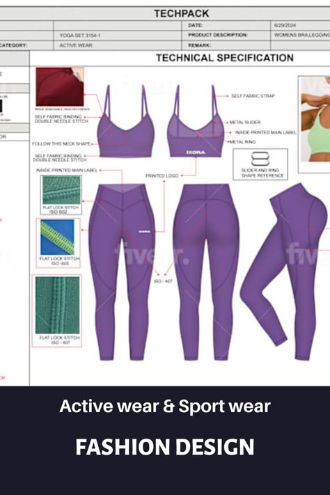 Image of a diverse range of active wear and sportswear pieces, showcasing stylish and functional designs for various workout activities. 3d Outfit, Technical Flats, Activewear Inspiration, Cheer Uniforms, Sports Wear Fashion, Sportswear Collection, Fashion Notes, Cheer Uniform, Dream Fashion