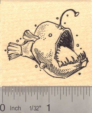 Anglerfish Fish Rubber Stamp -- You can find out more details at the link of the image. Arte Inspo, Book Art Drawings, Sketchbook Art Inspiration, Cool Art Drawings, Doodle Drawings, Art Inspiration Drawing, Funky Art, Cute Doodles, Art Drawings Sketches