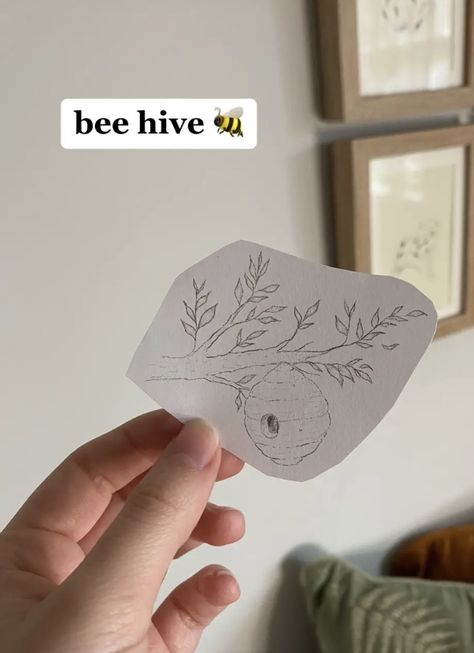 Bee Hive Tattoo, Hive Tattoo, Simple Tattoo Designs, Sketchbook Inspiration, Tattoo Inspo, Tattoo Sketches, Bee Hive, Honey Bee, Ink Art