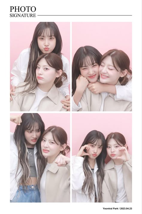 yoon & seeun stayc Photobox Ideas Pose Couple, Photobox Pose, Friendship Photoshoot, Photobooth Pictures, Studio Photography Poses, Friend Pictures Poses, 사진 촬영 포즈, Bff Photoshoot Poses, Bff Photoshoot