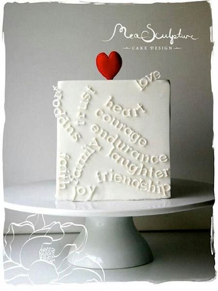 Cake Wrecks - Home - Sunday Sweets Would Like A Word Textured Wedding Cakes, Cake Wrecks, Valentines Day Cakes, Valentine Cake, Special Cake, Occasion Cakes, Anniversary Cake, Love Cake, Fancy Cakes