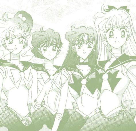 Sailor Moon Green Aesthetic, Sailor Manga, Icons Verde, Sailor Moon Girls, Green Icons, Moon Icon, Pastel Poster, Sailor Moon Aesthetic, Sailor Moon Manga