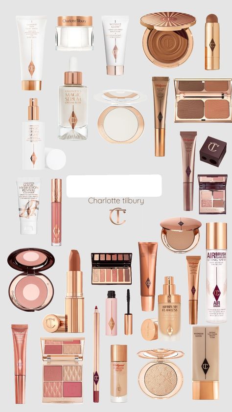 Charlotte tilbury ☁️👜 #beauty #cleangirl #charlottetilbury #cosmetics #skincare #makeup #aestehthic Charlotte Tilbury Makeup Set, Charlotte Tilbury Skincare, Charlotte Tilbury Makeup, Cosmetics Skincare, Skincare Makeup, Makeup Set, Charlotte Tilbury, Makeup Skin Care, Glow Up?