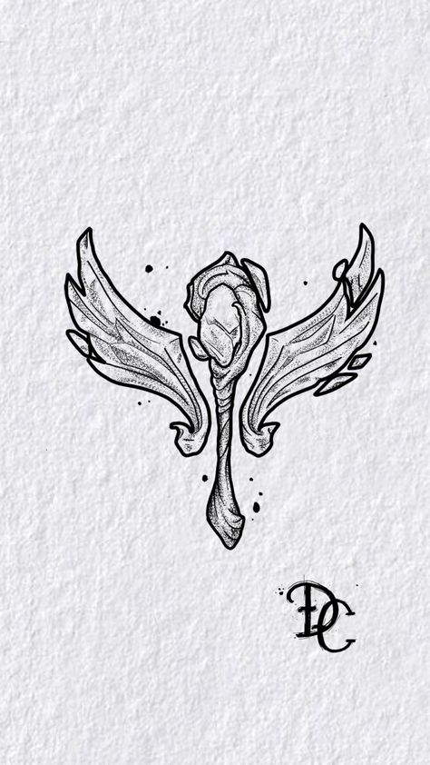 League Of Legends Tattoo Ideas, League Of Legends Tattoo, Pantheon League Of Legends, Flash Ideas, Tat Ideas, Tattoo Flash, Tattoo You, Flash Tattoo, New Tattoos