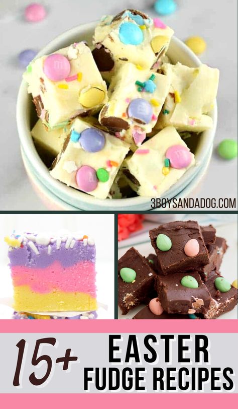 Don't miss these Easter Fudge Recipes! They might all be focused on Easter, but they're all unique and delicious. Easter Fudge Recipes, Carrot Cake Fudge Recipe, Easter Fudge, White Chocolate Fudge Recipes, Easy Easter Recipes, Homemade Fudge Recipes, White Chocolate Fudge, Easy Carrot Cake, Chocolate Peanut Butter Fudge