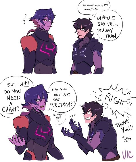 Have some more Keith and Krolia art #voltron Voltron Family, Ice Angel, Monster Falls, Klance Comics, Voltron Funny, Voltron Comics, Form Voltron, Voltron Ships, Voltron Fanart