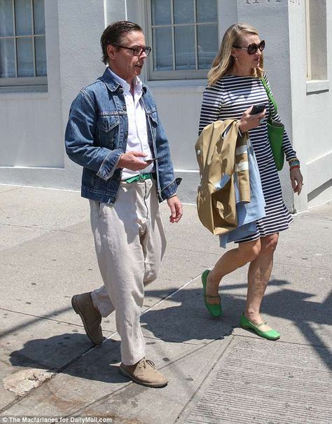 Andy Spade Style, Andy Spade, Park Avenue Apartment, Mouse Mask, Yellow Backpack, Rachel Brosnahan, Mens Fashion Inspiration, Dress Boots, Park Avenue