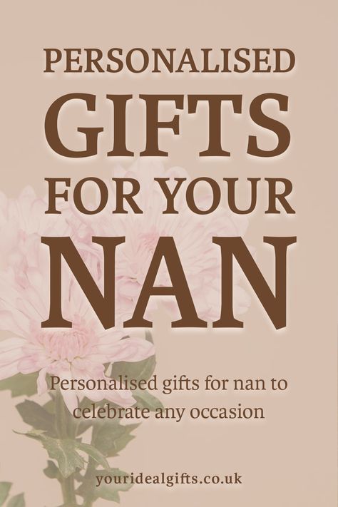 Personalised Nan Gifts Nan Quotes, Christmas Gifts For Nan, Mother's Day Engraved Name Pendant Necklace, Gifts For Nan, Gift Guide, Ideal Gift, First Love, Personalized Gifts, Love You