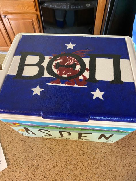 Unc Frat Cooler, Beta Frat Cooler, Mizzou Frat Cooler, Frat Coolers Lambda Chi Alpha, Sigma Chi Frat Cooler, Frat Coolers Ideas, Nola Formal, Nola Cooler, Tke Fraternity Coolers