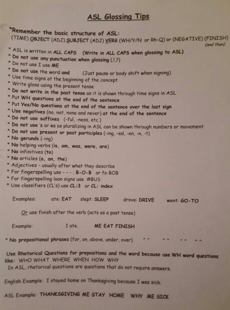 ASL Glossing Tips Asl Grammar, Asl Teacher, Asl Lessons, Learning Asl, Asl Sign Language Words, Sign Language Lessons, Sign Language Phrases, Deaf Awareness, Sign Language Words