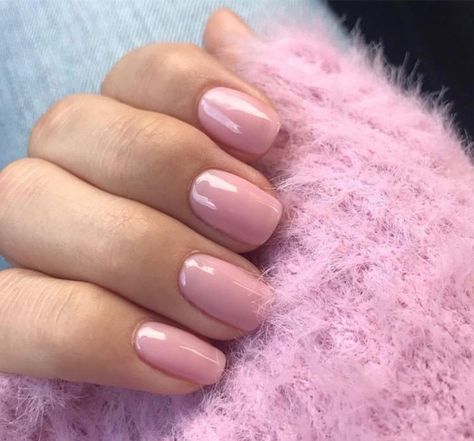 Pink pearl short acrylics Pink Gel Short Nails, Short Pearl Pink Nails, Nails Acrylic Pearl, Pearl Pink Nails Gel, Nails Circle, Plain Pink Nails, Pink Pearl Nails, Elegant Pink Pearl Round Ring, Gel Short Nails