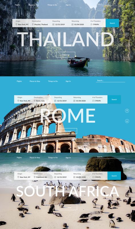 Cruise Website Design, Vacation Website Design, Travel Banner Design, Travel Branding, Travel Blog Design, Travel Advertising Design, Webpage Layout, Travel Agency Website, Tourism Design