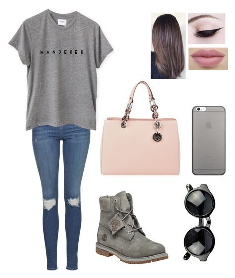 "Beauty begins the moment you decide to be yourself.💋" by blessed-with-beauty-and-rage ❤ liked on Polyvore featuring Topshop, Timberland, MICHAEL Michael Kors and Native Union Outfits Con Botas Timberland, How To Wear Timberlands, Grey Combat Boots, Timberland Boots Outfit Mens, Combat Boot Outfit, Timberland Boots Outfit, Timberland Waterproof Boots, Timberland Outfits, Elegant Boots