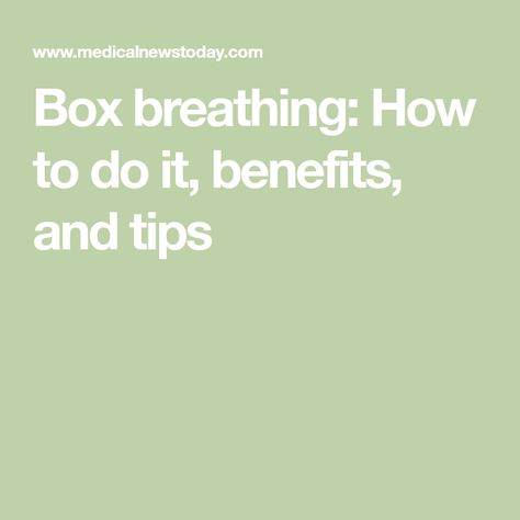 Box breathing: How to do it, benefits, and tips Box Breathing Benefits, Boxed Breathing, Box Breathing Technique, Relaxing Techniques, Square Breathing, Box Breathing, Yoga Mudras, Yoga Relaxation, Yoga Breathing