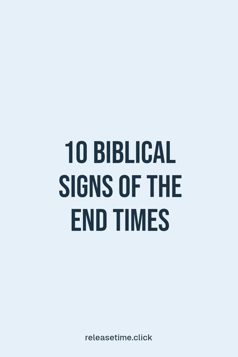 Curious about the signs that might indicate the end times? The Bible reveals ten intriguing signs that many believe are essential markers. From the rise of natural disasters and societal changes to spiritual crises, these signs are both alarming and thought-provoking. Explore these indicators from scripture that have captivated believers for generations. Dive into these prophetic clues and see how they relate to today's world End Times Prophecy Signs The Bible, Bible End Times, End Times Prophecy, The End Times, End Times, Bible Study Notes, Bible Prophecy, Study Notes, Natural Disasters