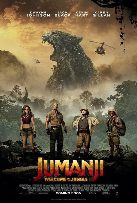 Jumanji Welcome to the Jungle Movie Poster Art Silk Print Home Decor 13x20 - 32x48 inch Jumanji Welcome To The Jungle, Jumanji Movie, The Jungle Book, Image Film, Kevin Hart, Karen Gillan, Poster Minimalist, Welcome To The Jungle, Movies 2017