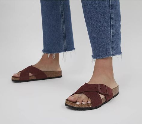 Birkenstock Siena, Cross Strap Sandals, Brown Flats, Birkenstock Madrid, Birkenstock Gizeh, Cross Straps, Siena, Strap Sandals, Flat Sandals