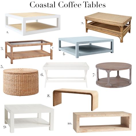 White Coastal Coffee Table, Coastal Coffee Table Australia, Square Rattan Coffee Table, Coastal Grandmother Coffee Table, Coastal Ottoman Coffee Table, Grandmillennial Coffee Table, Coffee Table Coastal Decor, Hamptons Style Coffee Table, Light Blue Coffee Table