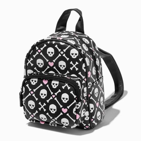 Black Skull & Pink Hearts Backpack Draculaura Backpack, Isabella Core, Angel Mermaid, Imp Oc, Goth Backpack, Jade Victorious, Guess Backpack, Gothic Purse, Disney Zombies