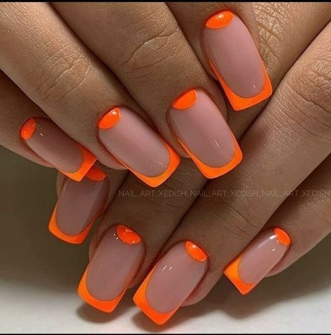 Summer Nails 2023, Birthday Nail, Unghie Nail Art, Pretty Nail Art Designs, Nails 2023, Short Acrylic Nails Designs, Orange Nails, Fire Nails, Chic Nails