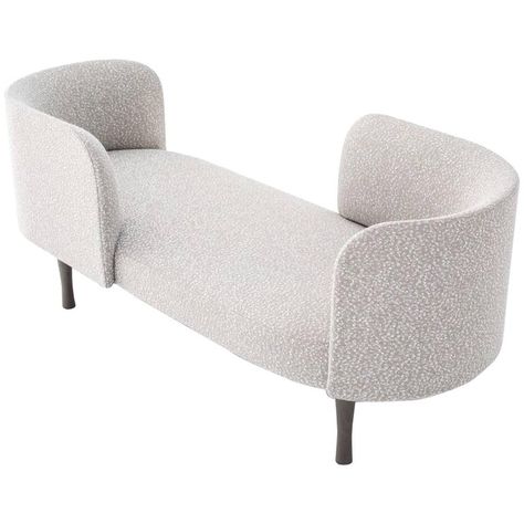 Moroso Loveseat - Josephine Vis À Vis Bench Two Sizes Gordon Guillaumier Italian Modern Leather, Fabric Moroso Furniture, Daybed Bench, Modern Wood Bench, Colonial Modern, Italian Modern Sofa, Daybed Design, Vintage Bench, Small Bench, Primary Bedroom