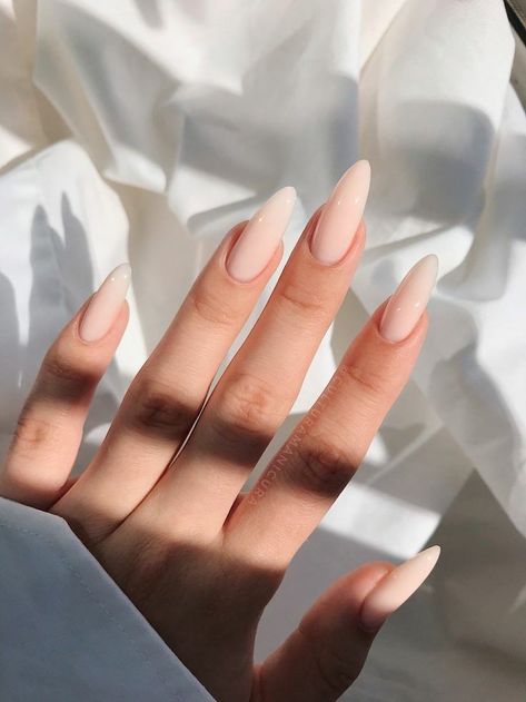 Long Almond, Almond Acrylic Nails, Neutral Nails, Minimalist Nails, Dream Nails, Fire Nails, Classy Nails, Pretty Acrylic Nails, Chic Nails