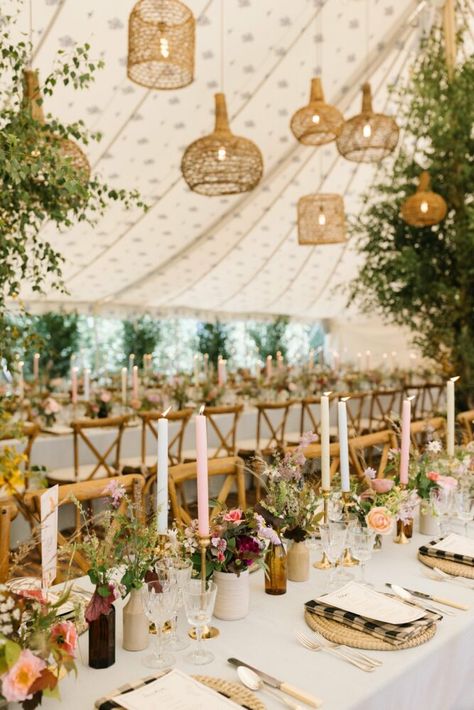 Liz Linkleter, Marquee Wedding Decoration, Marquee Decoration, Wedding Tent Decorations, Outdoor Tent Wedding, Tent Wedding Reception, Wedding Ceiling, Tent Decorations, Tipi Wedding