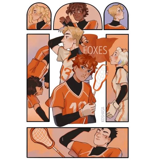 The Foxhole Court Fanart, The Foxhole Court, Books Fanart, All For The Game, Neil Josten, Foxhole Court, Raven King, Fox Games, Cartoon Books