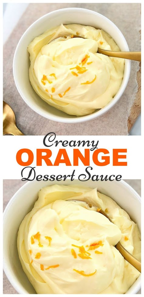 Orange Cake Filling, Mascarpone Sauce, Fruit Dips, Orange Dessert, Cake Filling Recipes, Dessert Sauce, Cake Fillings, Creamy Desserts, Dessert Sauces