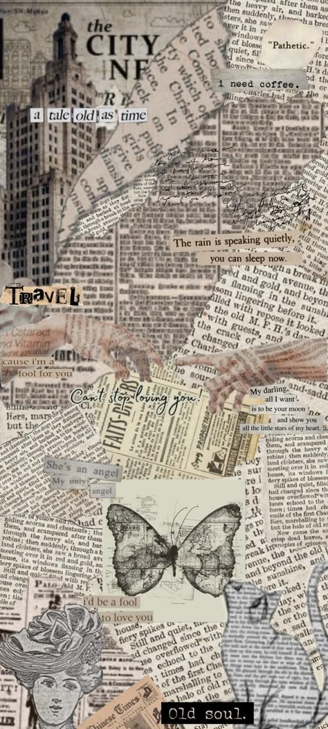 Vintage Newspaper Background Aesthetic, Newspaper Wallpaper, Newspaper Background, Punk Wallpaper, Wallpaper Crafts, Newspaper Art, Newspaper Cover, Vintage Newspaper, Newspaper Printing