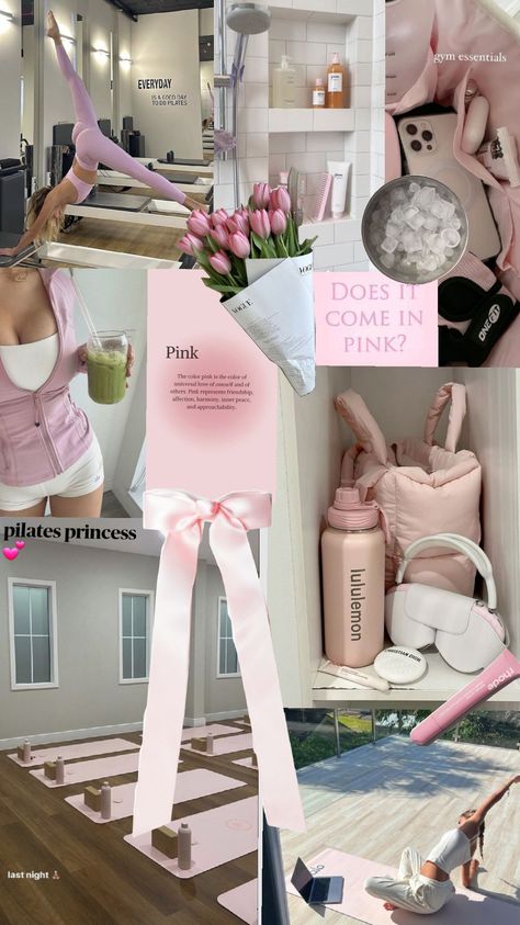 pilates princess💕 #pilatesgirl#pink#rhode#collage#fyp#fy#gym Princess Workout, Pilates Girl, Morning Yoga Flow, Gym Wallpaper, School Preparation, Pink Pilates Princess, Pink Lifestyle, Pink Pilates, Pilates Princess