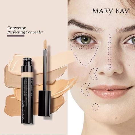 Corrector Mary Kay, Mary Kay Perfecting Concealer, Mary Kay Opportunity, Kosmetyki Mary Kay, Applying Concealer, Mary Kay Concealer, Face Concealer, Imagenes Mary Kay, Foundation Shade