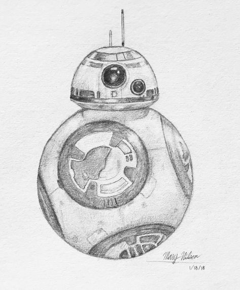 Star Wars Droids Drawing, Star Wars Art Sketch, Star Wars Art Ideas, R2 D2 Drawing, Starwars Drawing Ideas, Drawing Ideas Star Wars, Star Wars Drawings Pencil, Porg Drawing, Star Wars Sketches Pencil