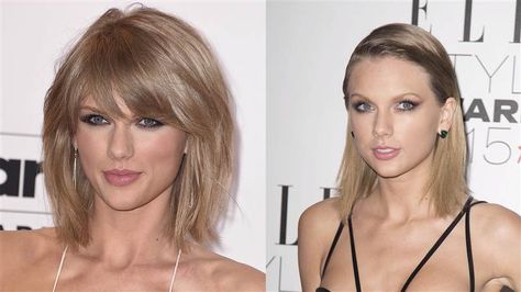 Do these celebrities look better with bangs or without bangs? The answer just might affect your online dating prowess, as two women tested. Taylor Swift No Fringe, With Vs Without Bangs, Light Bangs Straight Hair, Bangs Or No Bangs Before And After, Fringe Vs No Fringe, Fringe Or No Fringe, Taylor Swift Without Bangs, Taylor Swift Bangs 2023, Bangs Vs No Bangs Long Hair With