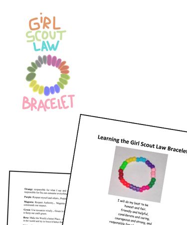 In this link, you can download (for free!) a nice script that will help as girls create their Girl Scout Law bracelet! Girl Scout Law Bracelet, Be A Sister To Every Girl Scout Activity, Girl Scout Daisies, Scout Law, Girl Scout Promise, Girl Scout Levels, Girl Scout Mom, Girl Scout Law, Awesome Girl