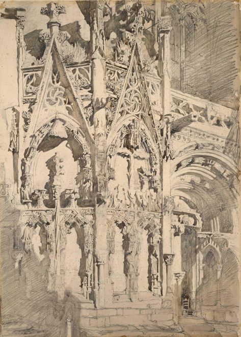 Harvard Art Museum, John Everett Millais, John Ruskin, Morgan Library, Urban Sketches, Architecture Drawing Art, The Morgan, Pre Raphaelite, Gcse Art