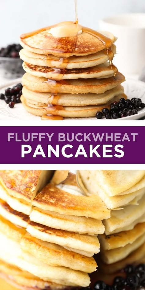 Buckwheat Flour Recipes, Buckwheat Pancakes Gluten Free, Buckwheat Pancake Recipes, Vegan Pancakes Easy, Nora Cooks, Buckwheat Recipes, Buckwheat Pancakes, Vegan Holiday, Gluten Free Pancakes