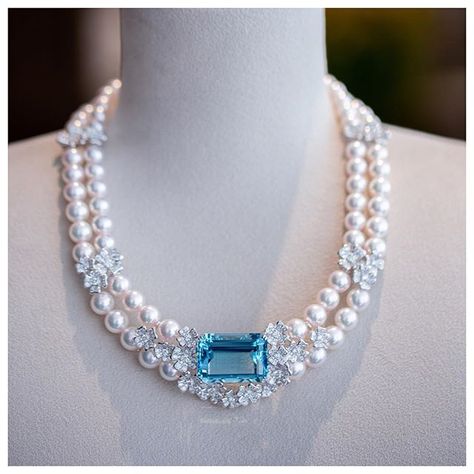 MIKIMOTO в Instagram: «Aquamarine – meaning seawater in Latin, has been said that it calms waves to keep sailors safe at sea. A large aquamarine is set as a…» Aquamarine Meaning, Bridal Diamond Necklace, Fine Pearl Jewelry, Feminine Necklace, Pearl And Diamond Necklace, Pearl Necklace Designs, Diamond Necklace Designs, Expensive Jewelry Luxury, Crystal Jewelry Sets