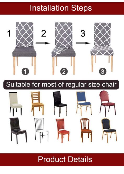 Elastic Chair Cover Geometry - Booblo Shop Parsons Chair Slipcovers, Kitchen Barstools, Kitchen Chair Covers, Dining Room Chair Covers, Stretch Chair Covers, Spandex Chair Covers, Seat Covers For Chairs, Printed Chair, Dining Chair Covers