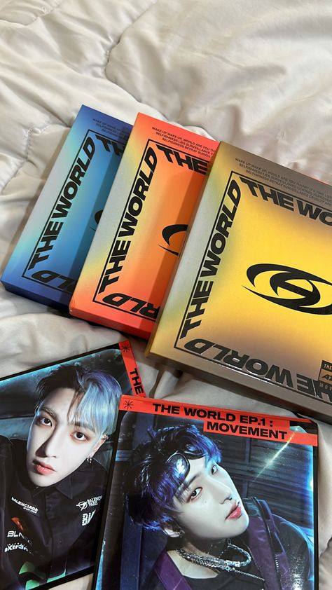 Ateez The World Movement Album Cover, Ateez Albums Aesthetic, Ateez Album Cover, Ateez Album Aesthetic, Ateez Merch, Pop Aesthetic, Kpop Albums, Kpop Merchandise, Pop Albums