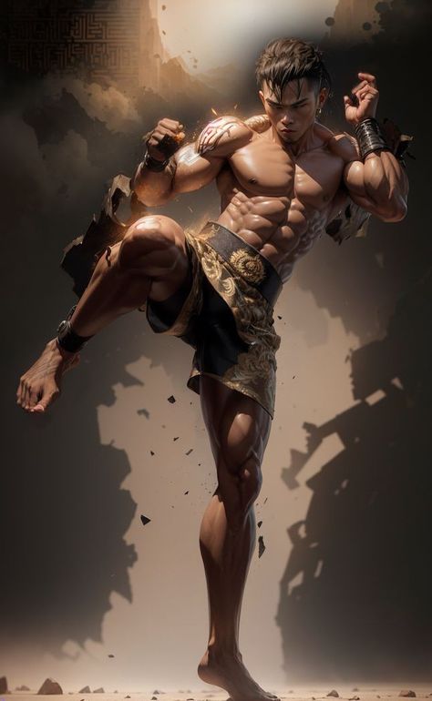 Martial Arts Manga, Fighter Art, Male Body Art, Martial Arts Techniques, Diet Exercise, Martial Artists, Fantasy Warrior, Character Design Male, Handsome Anime Guys