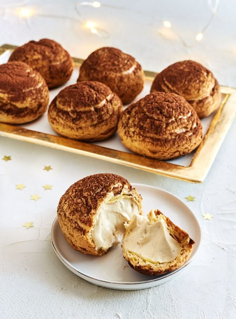 Egg Tart Recipe, Tiramisu Cookies, Choux Cream, Mascarpone Recipes, Pastry Cream Recipe, Cream Puff Recipe, Cake Cafe, Cheese Tarts, Tiramisu Recipe