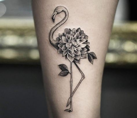 Flamingo Mandala Tattoo, Half Sleeve Tattoo Inspiration, Mother Flamingo Tattoo, Flamingo Leg Tattoo, Flamingo And Flower Tattoo, Flamingo Tattoo Placement, Flamingo Arm Tattoo, Realistic Flamingo Tattoo, Geometric Flamingo Tattoo