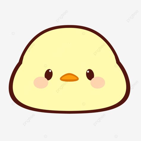 Duck Head Drawing, Cartoon Ducks Cute, Cute Duck Clipart, Yellow Duck Cartoon, Cute Duck Stickers, Sitting Ducks Cartoon, Braised Duck, Duck Illustration, Duck Cartoon