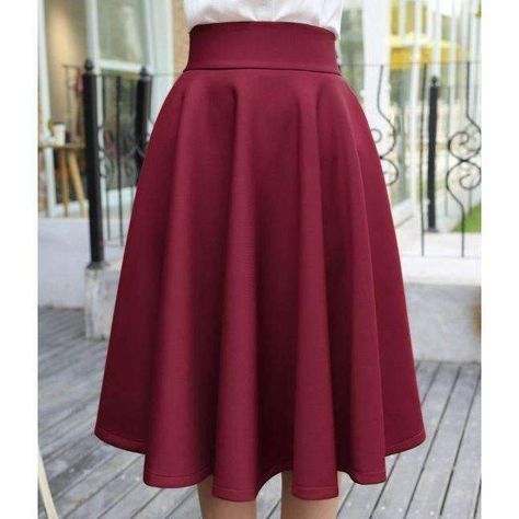 Wine Red Skirt, Street Style Autumn, Vintage Style Skirts, Vintage Midi Skirt, Unique Skirts, Trendy Skirts, Long Skirts, Autumn Street Style, Fashion Elegant