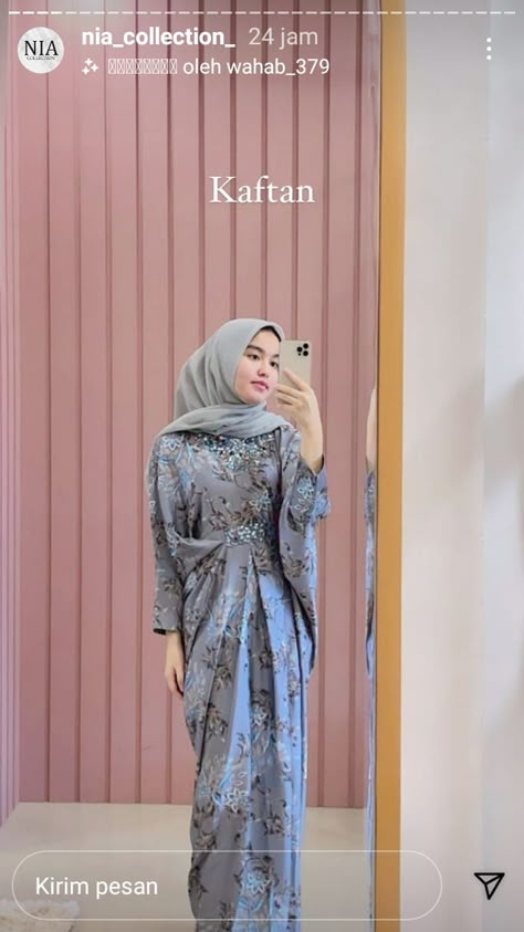 Inspirasi Kaftan Lebaran, Kaptan Dress Design, Kaftan Dress Modern Hijab, Fashion Lebaran, Kaftan Dress Modern, Model Kaftan, Kaftan Lebaran, Lebaran Outfit, Ootd Lebaran