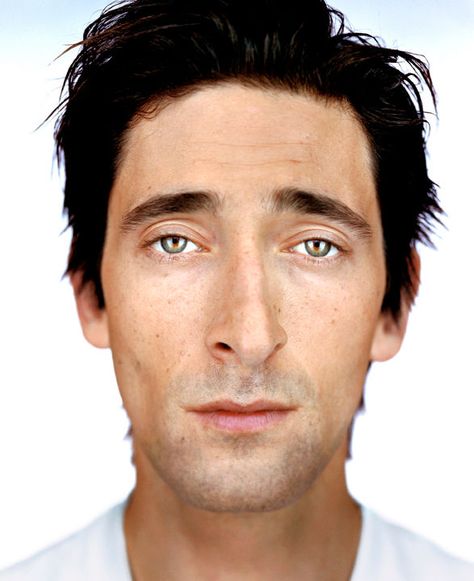 Adrien Brody. Obviously he is a strange looking man, but that confident swagger is so captivating. Adrian Brody, Martin Schoeller, Adrien Brody, Celebrity Faces, Close Up Portraits, Celebrity Portraits, Interesting Faces, 인물 사진, Famous Faces